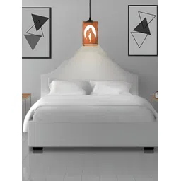 Gojeeva Brown & White 2 Pieces Textured Contemporary Wooden Ceiling Lamps-picture-43