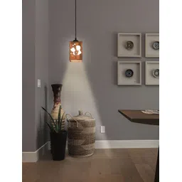 Gojeeva Brown & White 4 Pieces Textured Contemporary Ceiling Lamps-picture-23