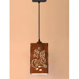 Gojeeva Brown & White 4 Pieces Textured Contemporary Ceiling Lamps-picture-24