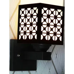 Gojeeva Brown Wood Square Wall Lamps-picture-19