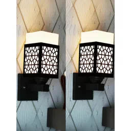 Gojeeva Brown Wood Square Wall Lamps-picture-15