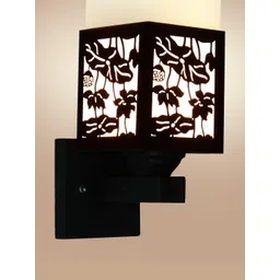 Gojeeva Brown Wood Square Wall Lamps-picture-31