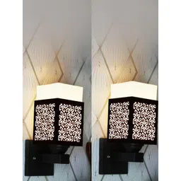 Gojeeva Brown Wood Square Wall Lamps-picture-14