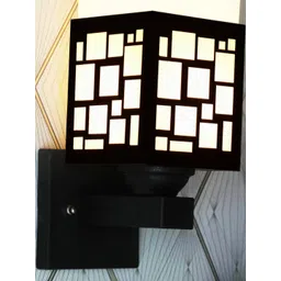 Gojeeva Brown Wood Square Wall Lamps-picture-36
