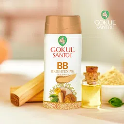 Gokul Santol Sandalwood BB Powder - Natural Skin Enhancer with SPF - 30g pack of 3 image 5