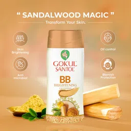 Gokul Santol Sandalwood BB Powder - Natural Skin Enhancer with SPF - 30g pack of 3 image 3