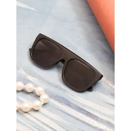 Gold Berg Unisex Black Lens & Black Wayfarer Sunglasses with UV Protected Lens-picture-30