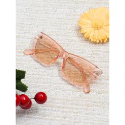 Gold Berg Unisex Brown Lens & Brown Square Sunglasses with UV Protected Lens-picture-11