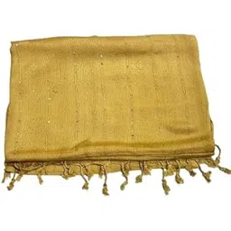 Gold Color Embellished Work Cotton Trendy Stole For Girls & Women-picture-28