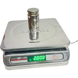 GOLD KING SCALE Electronic Chargeable Weighing Machine - 30kg x 1g Accuracy, Dual Display, Stainless Steel Pan - Ideal for Kirana Shops, Hotels, Grocery Stores, and Factories image 5