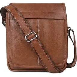 gold sky Stylish PU Synthetic Leather Men's Sling Bag Cross Body Travel Office Business messenger-picture-11