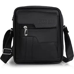 gold sky Stylish PU Synthetic Leather Men's Sling Bag Cross Body Travel Office Business messenger-picture-53