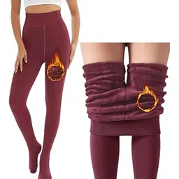 golden girl Women's Lined Fleece Stockings | Thermal Tights for Girls-picture-17