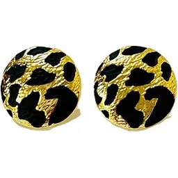 Golden Leopard Stud Earrings for Women & Girls | Stylish Animal Print Jewelry-picture-31