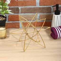 Golden Metal Starburst 15CM Antique Handmade Sculpture Table Artifacts Showpiece Items for Home Decor Living Room, Tabletop Decoration Gift for Shelf Cabinet-picture-31