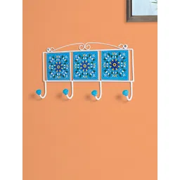 Golden Peacock Blue Ceramic Key Holders-picture-42