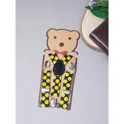 Golden Peacock Boys Yellow Printed Suspenders-picture-12