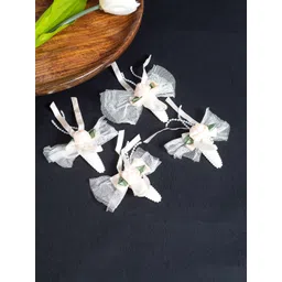 Golden Peacock Girls Set of 4 Lace Tic Tac Hair Clip-picture-35