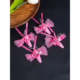 Golden Peacock Girls Set of 4 Lace Tic Tac Hair Clip-picture-36