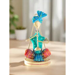 Golden Peacock Green and Multi Colour Musician Home Decor Cum Wall Hanging-picture-40