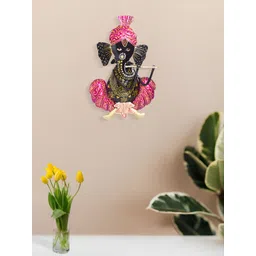 Golden Peacock Pink & Black Lord Ganesh Wall Decor-picture-23