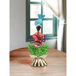 Golden Peacock Red Figurine Showpiece-picture-24