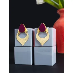 Golden Peacock WOMEN Geometric Drop Earrings-picture-51