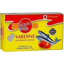 Golden Prize Sardine in Tomato Sauce 125 Gms Each - Pack of 4 Units-picture-13