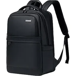 golden wolf Slim Laptop Backpack for Men Women Lightweight Fit 15.6-inch Laptop Water-resistant Sleek Multi-pockets 18L Laptop Bag for Office College Commuting,Black-picture-36