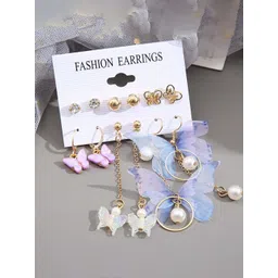 GOLDIWALA Contemporary Half Hoop Earrings-picture-26