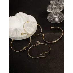 GOLDIWALA Women 4 Gold-Plated Cuff Bracelet-picture-41