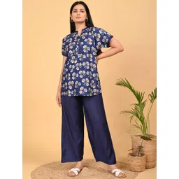 GOLDSTROMS Printed Mandarin Collar Tunic With Palazzo-picture-31