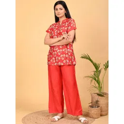 GOLDSTROMS Printed Mandarin Collar Tunic With Palazzo-picture-10