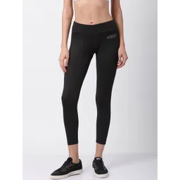 GOLDSTROMS Women Black Solid Dri Fit Tights-picture-12