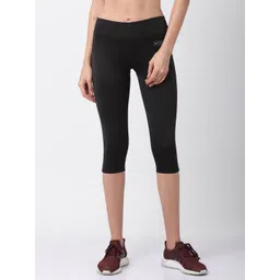 GOLDSTROMS Women Black Solid Slim Fit Capris-image-20