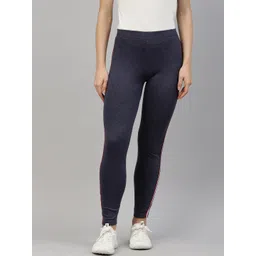 GOLDSTROMS Women Navy Blue Solid Cotton Tights-picture-11