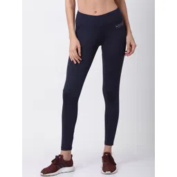 GOLDSTROMS Women Navy Blue Solid Cropped Tights-picture-21