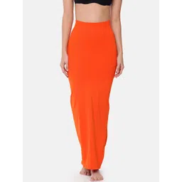 GOLDSTROMS Women Orange Solid Saree Shapewear SSWR-ORG-picture-16