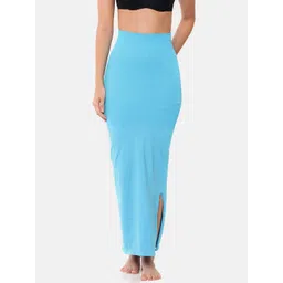 GOLDSTROMS Women Turquoise Blue Solid Saree Shapewear SSWR-TURQ-picture-13