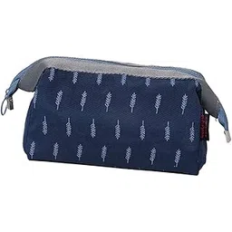 gonipimi Cosmetic Toiletry Makeup Pouch with Portable Travel Multipurpose Water-Resistant Zipper Makeup Brush Bags (Blue)-picture-26