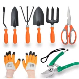 Goniry GOR0004 Gardening Tool Set Cultivator, Hand Rack, Weeder, Trowel, Pruner (Set of 8 Pcs)-picture-40