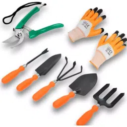 Goniry GOR0007 Gardening Tools Set Cultivator, Hand Rack, Weeder, Trowel, Pruner (Set of 7 Pcs)-picture-26