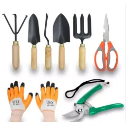 Goniry GOR0012 Gardening Tool Set with Wooden Handle Cultivator image 1