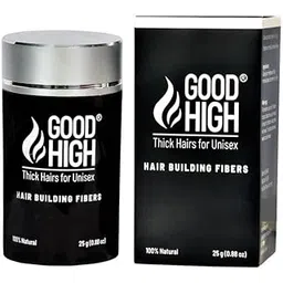 Good High Hair Building Fibers Instantly appearance and unnoticeable Black (25 Gm)-picture-55