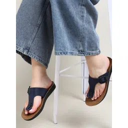 Goodfeet Women PU Sole T-Strap Flats-picture-22