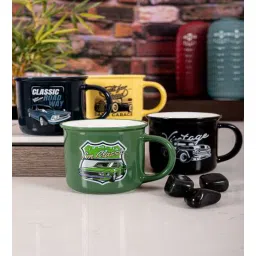 Contemporary Glass Coffee Mug (Set of 4) by Goodhomes-picture-19