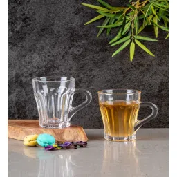 Contemporary Glass Coffee Mug (Set of 6) by Goodhomes image 1