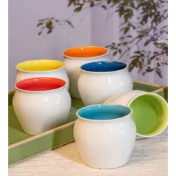 Contemporary Glass Coffee Mug (Set of 6) by Goodhomes-picture-33