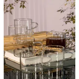 Contemporary Glass Coffee Mug (Set of 6) by Goodhomes-picture-24