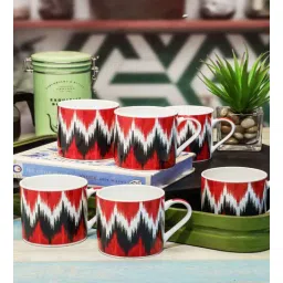 Contemporary Glass Tea Cups (Set of 6) by Goodhomes-picture-10